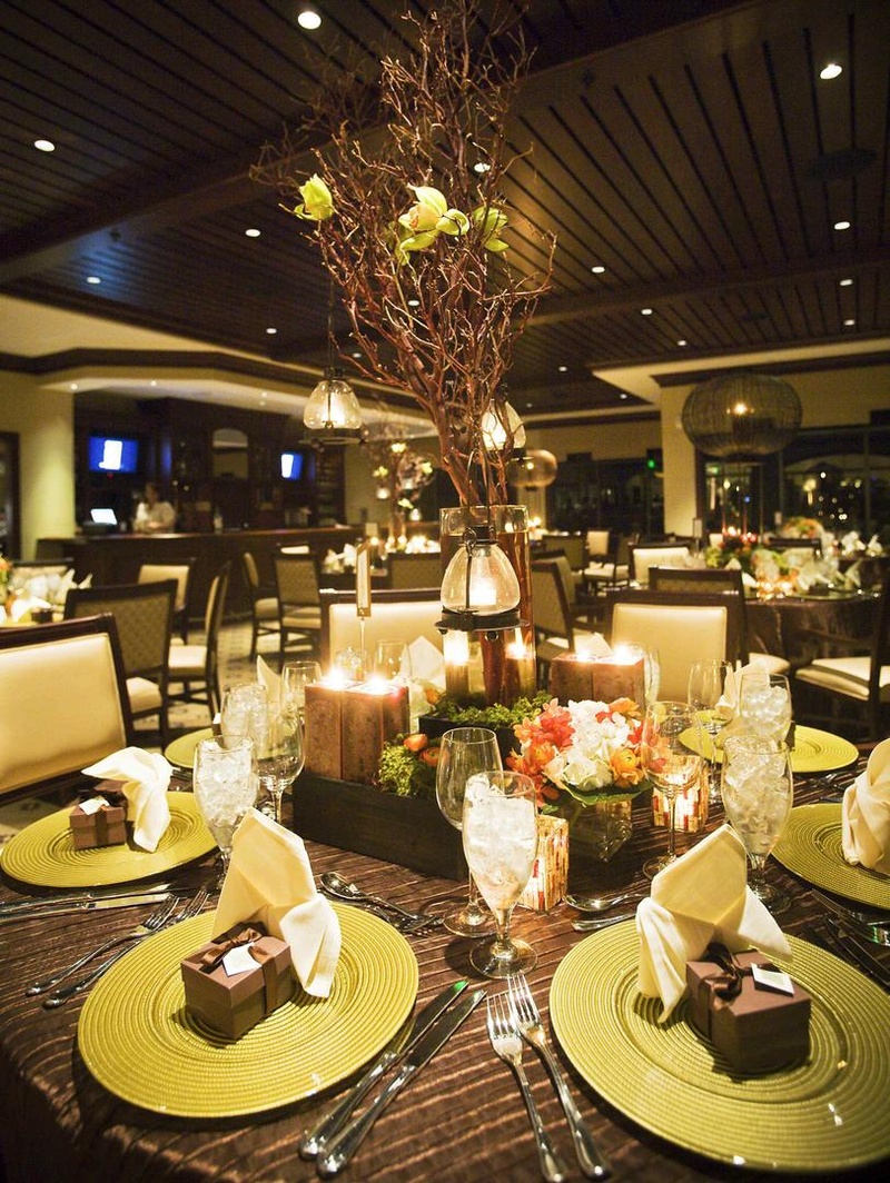 Lime Green Wedding Accents
Photography: Melissa Mermin | Love Stories
Read More:
http://www.insideweddings.com/weddings/fall-country-club-wedding-in-naples-florida/347/ Ballroom reception table with green charger and tree centerpiece