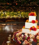 Square Wedding Cake
Photography: Boyd Harris Photographs
Read More:
http://www.insideweddings.com/weddings/alfresco-autumn-wedding-in-napa-california/457/ Fall-inspired cake decorated with flowers