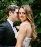 Beverly Hills Couple Portrait
Photography: Samuel Lippke Studios
Read More:
http://www.insideweddings.com/weddings/romantic-jewish-wedding-with-lush-ivory-flowers-rose-gold-details/790/ Groom in Tom Ford tuxedo bow tie glasses holds bride in strapless Oscar de la Renta wedding dress
