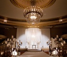 Oval White Drapery Chuppah