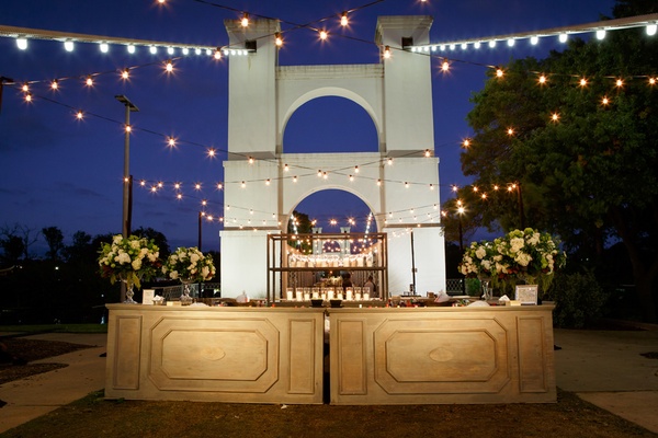 southern garden wedding on a suspension bridge in waco texas