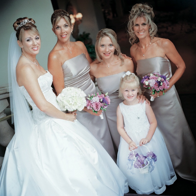Lavender Bridesmaid Dresses
Photography: Tony Florez Photography
Read More:
http://www.insideweddings.com/weddings/grand-ballroom-wedding-at-the-ritz-carlton-in-southern-california/97/ Bride with three bridesmaids and flower girl