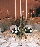 Candelabra Centerpieces
Photography: Dalal Photography
Read More:
http://www.insideweddings.com/weddings/elegant-garden-wedding-in-beverly-hills-california/56/ Candelabrum and small floral arrangements