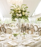 Striped Linen, Square Tablescape, Tall Centerpiece
Photography: Annette Navarro
Read More:
http://www.insideweddings.com/weddings/romantic-garden-wedding-with-white-green-motif-in-cincinnati/959/ striped linen square tablescape tall centerpiece wedding reception tented white rustic chic floral