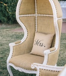 Outdoor Lounge Furniture
Photography: Vue Photography
Read More:
http://www.insideweddings.com/weddings/southern-lake-house-wedding-with-ivory-and-green-color-palette/534/ Tufted dome chairs on grass with custom pillow