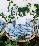 Baskets of Flip-Flops at Wedding
Photography: Yvette Roman Photography
Read More:
http://www.insideweddings.com/weddings/all-white-wedding-at-a-beach-club-in-santa-monica-california/706/ Beachside wedding with light blue flip-flops in wicker baskets surrounded by greenery, white roses