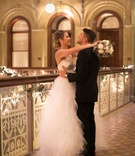 Happy Bride %26 Groom in Brooklyn
Photography: The Day by Ira Lippke
Read More:
http://www.insideweddings.com/weddings/elegant-winter-wedding-with-frosted-decor-at-a-museum-in-brooklyn/1113/ Bride in strapless wedding dress tulle layer skirt hugging groom bouquet winter low bun