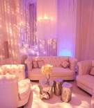 Tufted Lounge Area
Photography: Jay Lawrence Goldman Photography
Read More:
http://www.insideweddings.com/weddings/glamorous-winter-wedding-in-beverly-hills-california/413/ Tree trunk accent table at wedding with white tufted furniture