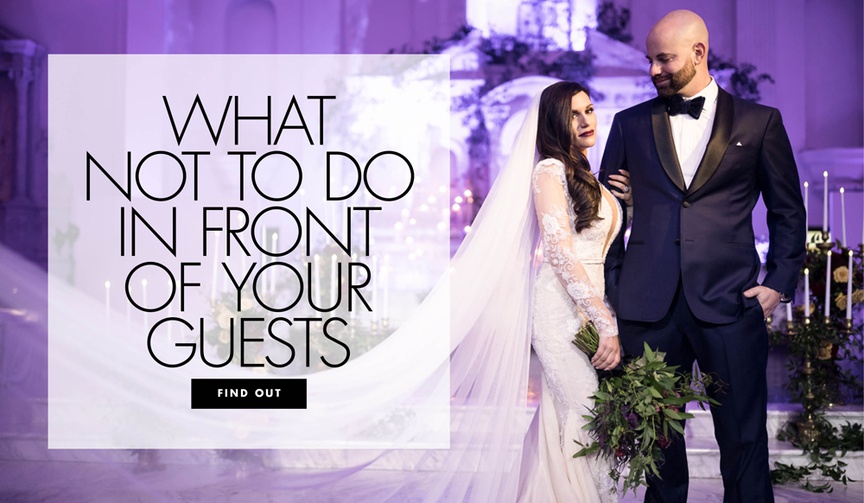 Things You Should Never Do In Front on Your Guests
Article: Things You Should Never Do In Front of Your Guests
Photography: Lin %26 Jirsa
Read More:
http://www.insideweddings.com/news/planning-design/things-you-should-never-do-in-front-of-your-guests/4119/ It's important to be on your best behavior, while still having a great time!