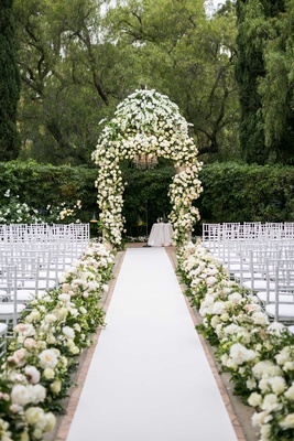 Outdoor Jewish Wedding Ceremony Glam Reception in 