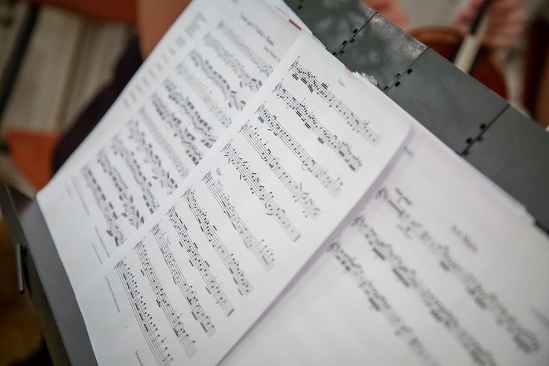 Sheet Music on Music Stand
Photography: Magnolia Studio
Read More:
http://www.insideweddings.com/weddings/charming-church-ceremony-romantic-ballroom-reception-in-quebec/1075/ Wedding reception or ceremony musician corner music sheet music on stand at wedding ceremony