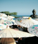 White Paper Parasols
Photography: Ira Lippke Studios
Read More:
http://www.insideweddings.com/weddings/eastern-themed-summer-wedding-at-the-montage-laguna-beach/209/ white paper parasols opened over guests