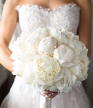 Bridal Bouquet of Peonies
Photography: Duke Photography
Read More:
http://www.insideweddings.com/weddings/alfresco-ceremony-modern-reception-in-southern-california/1123/ Bride in strapless wedding dress and white manicure nails holding white bouquet of peony flowers