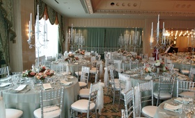 Classic Wedding Décor
Photography: Peter Thurin Photography
Read More:
http://www.insideweddings.com/weddings/traditional-italian-wedding-at-the-ritz-carlton-in-chicago/140/ Tables with blue-green linens and antique candleholders