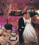 Couple at Glam Reception
Photography: Curtis Dahl Photography
Read More:
http://www.insideweddings.com/weddings/classic-wedding-at-the-beverly-hills-hotel/69/ Groom in long tail tux and bride in princess ball gown