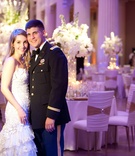 Military Wedding Couple
Photography: Michael Carr Photography
Read More:
http://www.insideweddings.com/weddings/exceptional-wedding-event-in-historical-houston-building/468/ Bride and groom at reception with dress blues uniform