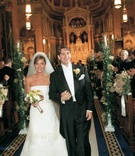 Newlyweds' Ceremony Recessional
Photography: Gruber Photographers
Read More:
http://www.insideweddings.com/weddings/english-garden-inspired-fall-wedding-in-new-york-city/210/ Bride and groom exit church ceremony