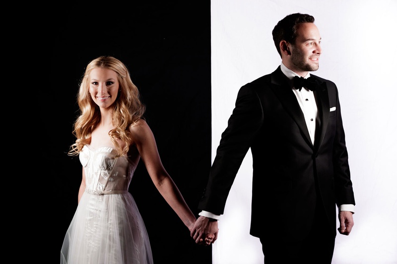 Cool Portrait of Bride %26 Groom
Photography: Bob %26 Dawn Davis Photography
Read More:
http://www.insideweddings.com/weddings/modern-glamorous-jewish-wedding-with-unique-decor-in-chicago/1154/ Cool mod modern portrait of bride on black background and groom on white background mira zwillinger