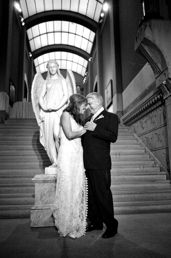 Bride and Groom
Photography: Marie Labbancz Photography
Read More:
http://www.insideweddings.com/weddings/elegant-spring-wedding-at-the-pennsylvania-academy-of-the-fine-arts/176/ Black and white photo of bride and groom at the Pennsylvania Academy of the Fine Arts