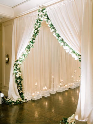 Hometown Winter Wedding With Gold Details Amp Modern Decor In