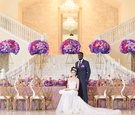 Couple In Front of Opulent Reception Table
