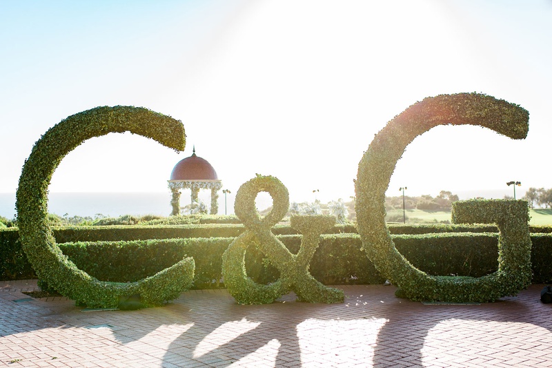 Towering Initials at Wedding Ceremony
Photography: Brett Hickman Photographers
Read More:
http://www.insideweddings.com/weddings/charlise-castro-and-george-springer-iii/1165/ Charlise Castro and Houston Astros mlb player George Springer III ceremony initials decorations