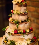 Semi-Naked Cake with Fresh Berries
Photography: Josephine Photography
Read More:
http://www.insideweddings.com/weddings/traditional-jewish-ceremony-romantic-yellow-reception-in-nyc/1036/ Wedding reception cake five layers semi naked wedding cake fresh flowers and fruit