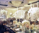 White Orchid Candelabra Centerpiece
