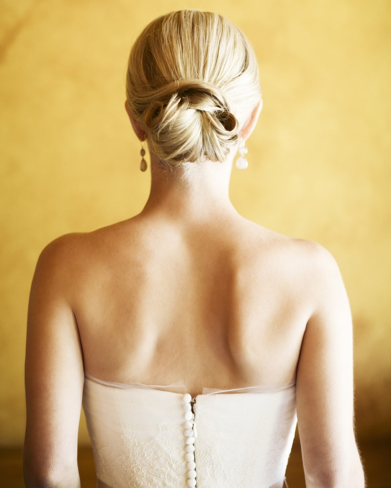 Beauty Photos Classic Chignon Hairstyle Inside Weddings