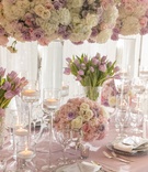Floating Candles %26 Multi-Level Florals
Photography: Collin Pierson Photography
Read More:
http://www.insideweddings.com/weddings/styled-spring-wedding-shoot-with-lavender-blush-silver-decor/1114/ Wedding reception inspiration lavender linen floating candles silver candle votives white purple