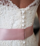 Wedding Gown
Photography: Carrie Rodman Photography
Read More:
http://www.insideweddings.com/weddings/jennifer-walker-and-john-colaneri/543/ Lela Rose lace wedding gown with blush satin ribbon detail
