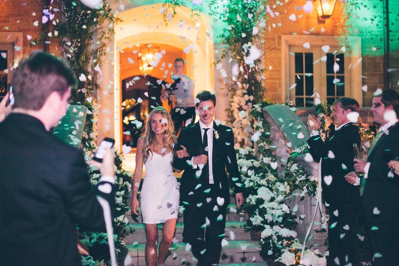 Heart Confetti Exit
Photography: David %26 Tammy Molnar
Read More:
http://www.insideweddings.com/weddings/an-exquisite-backyard-wedding-in-tennessee/532/ Newlyweds walking through bio-degradable paper