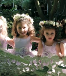 Lavender Flower Girl Dresses
Photography: Robert Evans Studios
Read More:
http://www.insideweddings.com/weddings/elegant-fall-wedding-in-beverly-hills-california/23/ Four flower girls with flower crowns and belts