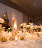 Head Table in Front of Drapery
Photography: Carasco Photography
Read More:
http://www.insideweddings.com/weddings/jewish-wedding-with-classic-ivory-and-gold-decor-in-chicago/983/ gold and ivory wedding head table, white drapery behind