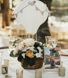 Map-Wrapped Votive Candles
Photography: Heirlume Photography
Read More:
http://www.insideweddings.com/weddings/elegant-personalized-wedding-with-adventure-motif-in-malibu/1308/ paper lantern hot air balloon wedding centerpiece surrounded by votive candles wrapped with maps