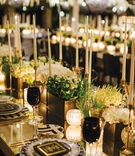 Black %26 Gold Reception Table Décor
Photography: Branco Prata
Read More:
http://www.insideweddings.com/weddings/luxe-destination-wedding-with-view-of-aegean-sea-in-mykonos-greece/1372/ wedding reception modern black white geometric designs taper candles greenery black glassware goblet