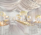 White Draped Reception Space