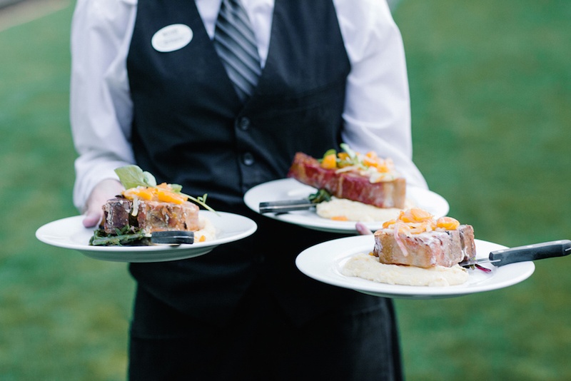 Food & Drink Photos Outdoor Dinner Reception Main Course Inside