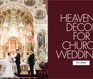 Heavenly Church Décor
Article: 13 Beautiful Décor Ideas for a Church Wedding
Photography: Averyhouse
Read More:
http://www.insideweddings.com/news/planning-design/13-beautiful-decor-ideas-for-a-church-wedding/2709/ Heavenly decor for church weddings house of worship sanctuary church wedding ideas
