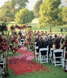 Golf Course Ceremony
Photography: John Solano Photography
Read More:
http://www.insideweddings.com/weddings/summertime-wedding-with-deep-red-hues-in-ojai-valley-california/240/ Ojai Valley Inn & Spa outdoor wedding