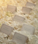White Petal Place Cards
Photography: Dalal Photography
Read More:
http://www.insideweddings.com/weddings/turquoise-oceanfront-wedding-at-the-montage-laguna-beach/243/ place cards resting on bed of white flower petals