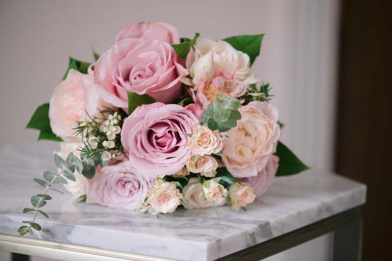 Pink Bridesmaid Bouquet
Photography: Kesha Lambert Photography
Read More:
http://www.insideweddings.com/weddings/personalized-ceremony-with-pink-florals-at-a-loft-in-new-york-city/1210/ large pink roses, garden roses, peonies in bridesmaid bouquet
