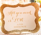 Glittery Perfume Station Sign