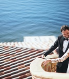 Bride %26 Groom Overlooking Bay
Photography: Binaryflips Photography
Read More:
http://www.insideweddings.com/weddings/bayfront-ceremony-garden-courtyard-reception-in-sarasota-florida/1344/ bride in pronovias gown with lace bodice, crepe skirt, groom in tuxedo, ca' d'van wedding ocean view