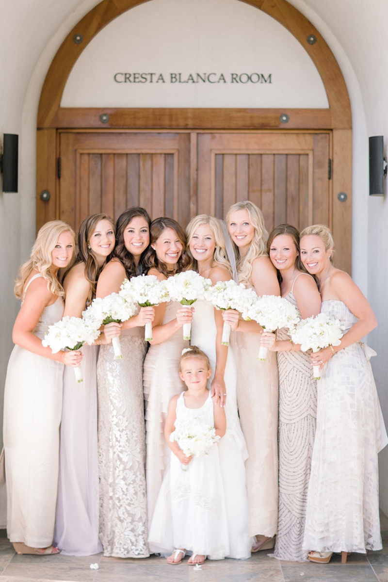 neutral bridesmaid dresses