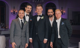 Backstreet Boys at Nick Carter's Wedding
Photography: Kris Kan
Read More:
http://www.insideweddings.com/weddings/lauren-kitt-and-nick-carter/605/ Famous boy band singers at Nick Carter's reception