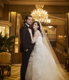 Bride Leaning on Groom
Photography: Carasco Photography
Read More:
http://www.insideweddings.com/weddings/elegant-wedding-with-gold-champagne-color-palette-in-chicago/1124/ bride in lace vera wang ball gown, cathedral veil, groom in tuxedo