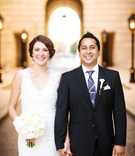 Bride and Groom for Western Ceremony
Photography: Premack Weddings
Read More:
http://www.insideweddings.com/weddings/dual-ceremony-with-indian-and-western-traditions/758/ bride in allure bridals gown, groom in burberry