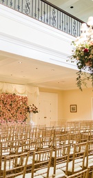 Flower Wall %26 Chandeliers at Ceremony
Photography: Lauren Gabrielle Photography
Read More:
http://www.insideweddings.com/weddings/lovely-country-club-summer-wedding-with-tent-reception-in-ohio/1018/ Wedding ceremony in grand hall of club gold chairs flower wall flower chandeliers