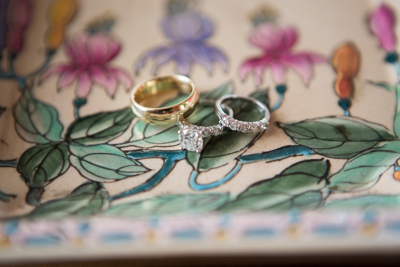 Gold Men's Band
Photography: Aaron Watson Photography
Read More:
http://www.insideweddings.com/weddings/classic-virginia-wedding-inspired-by-grace-kellys-elegance/511/ Diamond engagement ring and eternity band with yellow gold men's ring